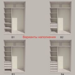Шкаф-купе 1700 серии SILVER S4+S3Z+B2+PL1 (2 ящика+1 штанга) профиль «Серебро» в Покачах - pokachi.mebel24.online | фото 5