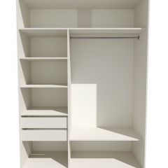 Шкаф-купе 1800 серии SOFT D6+D4+B2+PL2 (2 ящика+1штанга+1 полка) профиль «Капучино» в Покачах - pokachi.mebel24.online | фото 2