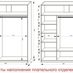 Шкаф-купе 1800 серии SOFT D6+D4+B2+PL2 (2 ящика+1штанга+1 полка) профиль «Капучино» в Покачах - pokachi.mebel24.online | фото 8