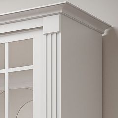 Шкаф-купе 2150 серии NEW CLASSIC K5+K5+K5+B22+PL3 (по 2 ящика лев/прав+1 штанга+1полка) профиль «Капучино» в Покачах - pokachi.mebel24.online | фото 4