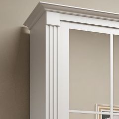 Шкаф-купе 2450 серии NEW CLASSIC K4+K4+K4+B22+PL4 (по 2 ящика лев/прав+F обр.штанга) профиль «Капучино» в Покачах - pokachi.mebel24.online | фото 4