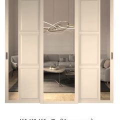 Шкаф-купе 2450 серии NEW CLASSIC K4+K4+K4+B22+PL4 (по 2 ящика лев/прав+F обр.штанга) профиль «Капучино» в Покачах - pokachi.mebel24.online | фото 15