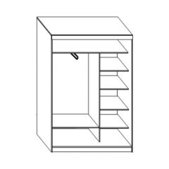 Шкаф-купе ПШ-1.10 Пегас (Венге/Дуб молочный) в Покачах - pokachi.mebel24.online | фото 2