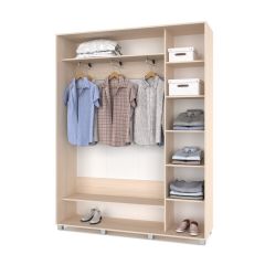 РОЛАНД Шкаф-купе Млечный дуб (450*1700) Р471 в Покачах - pokachi.mebel24.online | фото 3