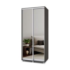 РОЛАНД Шкаф-купе с зеркалами Венге (450*1000) Р403 в Покачах - pokachi.mebel24.online | фото