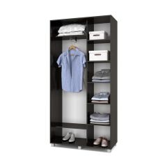 РОЛАНД Шкаф-купе с зеркалами Венге (450*1100) Р413 в Покачах - pokachi.mebel24.online | фото 3