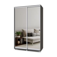 РОЛАНД Шкаф-купе с зеркалами Венге (450*1400) Р443 в Покачах - pokachi.mebel24.online | фото 2