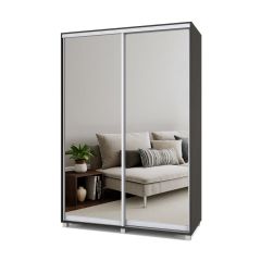 РОЛАНД Шкаф-купе с зеркалами Венге (450*1500) Р453 в Покачах - pokachi.mebel24.online | фото 2