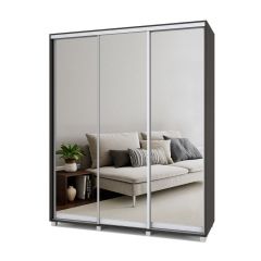 РОЛАНД Шкаф-купе с зеркалами Венге (450*1800) Р483 в Покачах - pokachi.mebel24.online | фото