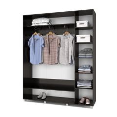 РОЛАНД Шкаф-купе с зеркалами Венге (450*1800) Р483 в Покачах - pokachi.mebel24.online | фото 2