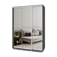 РОЛАНД Шкаф-купе с зеркалами Венге (600*1600) Р663 в Покачах - pokachi.mebel24.online | фото
