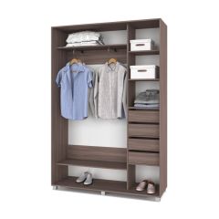 РОЛАНД Шкаф-купе с зеркалом Шимо темный (450*1500) Р452 в Покачах - pokachi.mebel24.online | фото 5