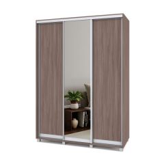 РОЛАНД Шкаф-купе с зеркалом Шимо темный (450*1600) Р462 в Покачах - pokachi.mebel24.online | фото 2