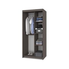 ТОМАС Шкаф-купе с зеркалом Анкор темный/светлый Т22 в Покачах - pokachi.mebel24.online | фото 2
