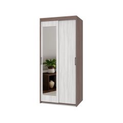ТОМАС Шкаф-купе с зеркалом Шимо темный/светлый Т22 в Покачах - pokachi.mebel24.online | фото