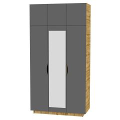 Шкаф с зеркалом "Аврора (H23_M)" в Покачах - pokachi.mebel24.online | фото 19