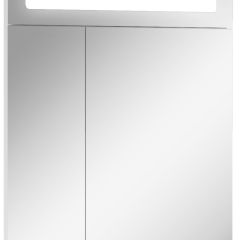 Шкаф-зеркало Аврора 60 с подсветкой LED Домино (DV8005HZ) в Покачах - pokachi.mebel24.online | фото