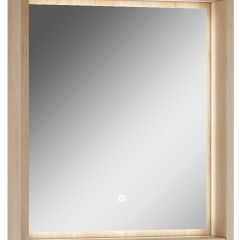 Шкаф-зеркало Nice 60 с подсветкой Домино (DN4706HZ) в Покачах - pokachi.mebel24.online | фото