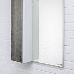 Шкаф-зеркало Uno 60 Дуб серый левый/правый Домино (DU1503HZ) в Покачах - pokachi.mebel24.online | фото 8