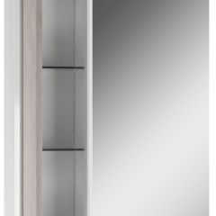 Шкаф-зеркало Uno 60 Дуб серый левый/правый Домино (DU1503HZ) в Покачах - pokachi.mebel24.online | фото 3