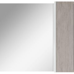 Шкаф-зеркало Uno 80 Дуб серый левый/правый Домино (DU1504HZ) в Покачах - pokachi.mebel24.online | фото 5