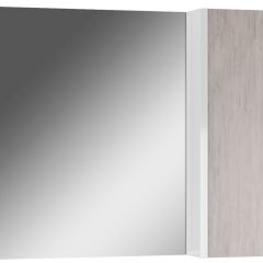 Шкаф-зеркало Uno 80 Дуб серый левый/правый Домино (DU1504HZ) в Покачах - pokachi.mebel24.online | фото