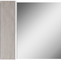 Шкаф-зеркало Uno 80 Дуб серый левый/правый Домино (DU1504HZ) в Покачах - pokachi.mebel24.online | фото 2