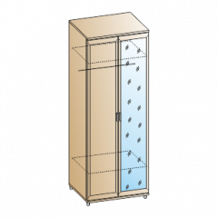 Спальня Мелисса композиция 7 (Гикори Джексон светлый) в Покачах - pokachi.mebel24.online | фото 6