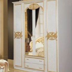 Спальный гарнитур Ольга (модульная) беж/золото в Покачах - pokachi.mebel24.online | фото 4