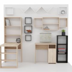 Стеллаж Элемент-1 (дуб сонома) в Покачах - pokachi.mebel24.online | фото 4