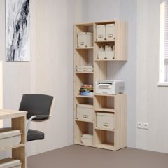 Стеллаж Элемент-2 (дуб сонома) в Покачах - pokachi.mebel24.online | фото 3