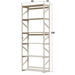 Стеллаж Конструктор Арт.С2000-1 в Покачах - pokachi.mebel24.online | фото 2