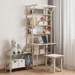 Стеллаж+стол со стойкой Конструктор Арт.СRСт2-1 в Покачах - pokachi.mebel24.online | фото 4