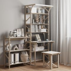 Стеллаж+стол со стойкой Конструктор Арт.СRСт2-1 в Покачах - pokachi.mebel24.online | фото 6
