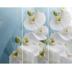 Стол Бостон-3 (Белая Орхидея) 1100/1420*700, опора Брифинг в Покачах - pokachi.mebel24.online | фото 2