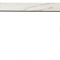 Стол BRONTE 220 KL-188 Контрастный мрамор матовый, итальянская керамика/ Шампань, ®DISAUR в Покачах - pokachi.mebel24.online | фото 2