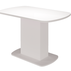 Стол обеденный Соренто (Белый глянец) в Покачах - pokachi.mebel24.online | фото 2