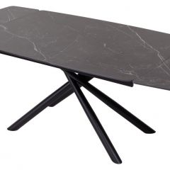 Стол RIVOLI 140 MATT BLACK MARBLE SOLID CERAMIC / BLACK, ®DISAUR в Покачах - pokachi.mebel24.online | фото 3