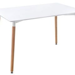 Стол деревянный Table 120 white / wood в Покачах - pokachi.mebel24.online | фото