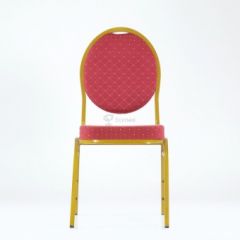 Стул Barneo S-7 банкетный (каркас золото, красная ткань) в Покачах - pokachi.mebel24.online | фото 2