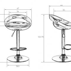 Стул барный DOBRIN DISCO LM-1010 (черный) в Покачах - pokachi.mebel24.online | фото 2