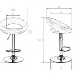 Стул барный DOBRIN MIRA LM-5001 (черный) в Покачах - pokachi.mebel24.online | фото 3
