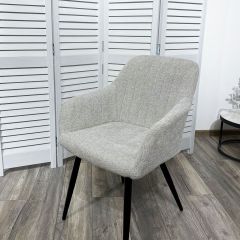 Стул BRANDY WZ2042-19 галечный серый фактурный велюр/ черный каркас М-City в Покачах - pokachi.mebel24.online | фото 5