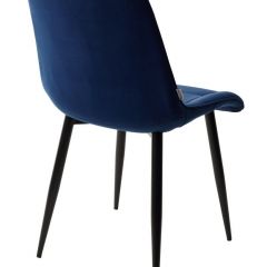 Стул CHIC BLUVEL-86 NAVY BLUE / черный каркас М-City в Покачах - pokachi.mebel24.online | фото 3