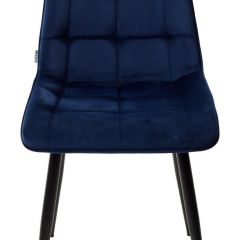 Стул CHIC BLUVEL-86 NAVY BLUE / черный каркас М-City в Покачах - pokachi.mebel24.online | фото 4