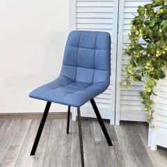 Стул CHILLI-Q SQUARE Oracul 795 Синий, экокожа PU / черный каркас, М-City в Покачах - pokachi.mebel24.online | фото 6