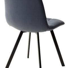 Стул CHILLI SQUARE HK017-09 серо-черничный, PU/ черный каркас М-City в Покачах - pokachi.mebel24.online | фото 3