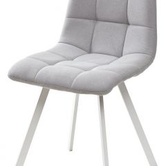 Стул CHILLI SQUARE UF860-02B серо-голубой, ткань/ белый каркас М-City в Покачах - pokachi.mebel24.online | фото