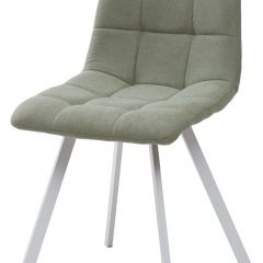 Стул CHILLI SQUARE UF860-11B мятный, ткань/ белый каркас М-City в Покачах - pokachi.mebel24.online | фото