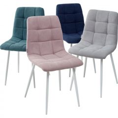 Стул CHILLI UF860-04B сиреневый, ткань/ белый каркас М-City в Покачах - pokachi.mebel24.online | фото 2